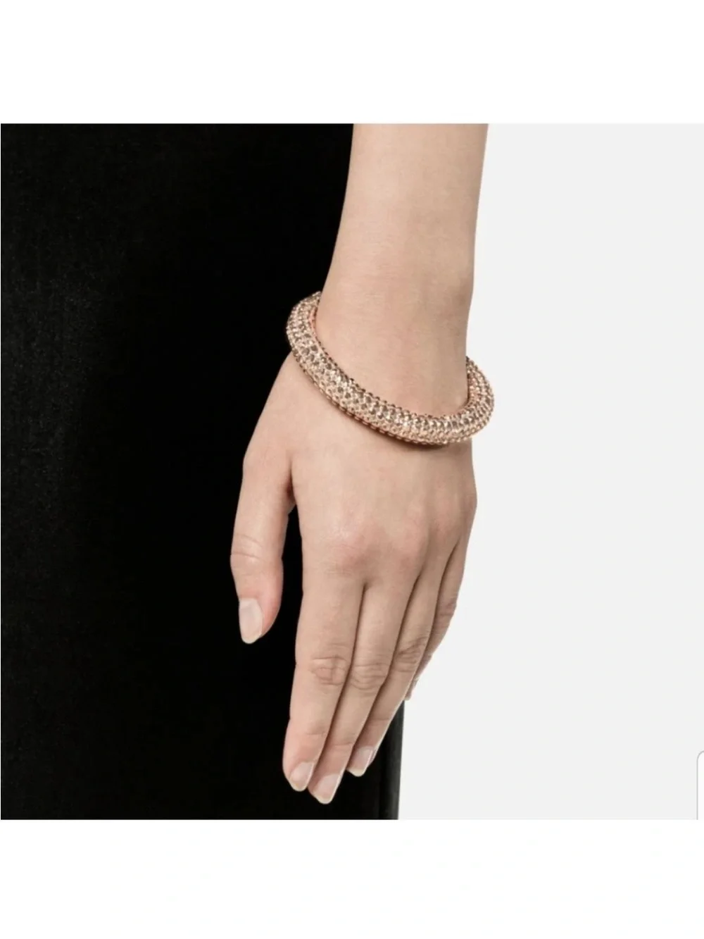 Atelier Swarovski by Christopher Kane Single Bolster Bracelet Champagne Gold